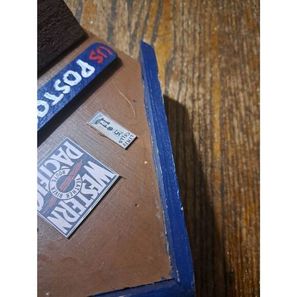 Vintage Handmade Wood Rustic Farmhouse Western Post Office Wall Decor Shadow Box - Picture 11 of 11